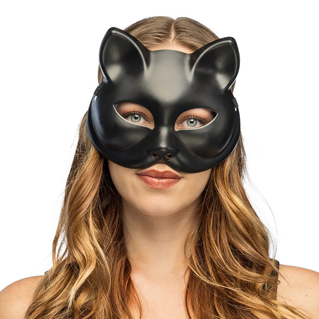 Feestbazaar Masker Kitty Zwart