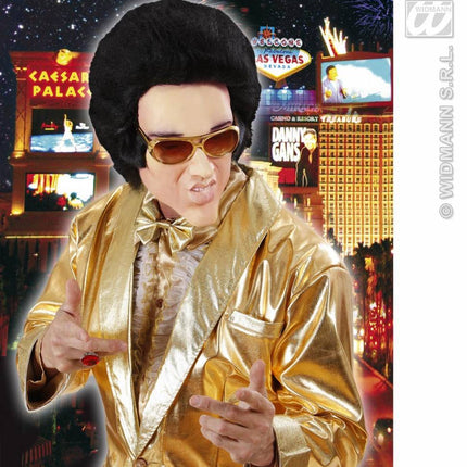 Feestbazaar Masker latex schuim King of rock met haar