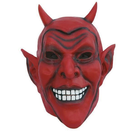 Feestbazaar Masker Rode Duivel Latex