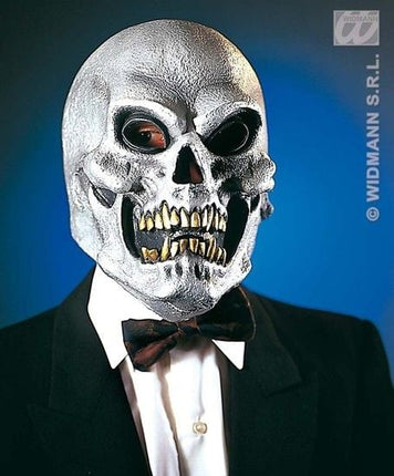Feestbazaar Masker Schedel zilver