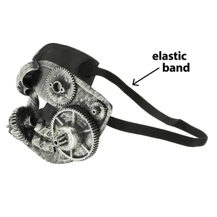 Feestbazaar Masker Steamgear Zilver