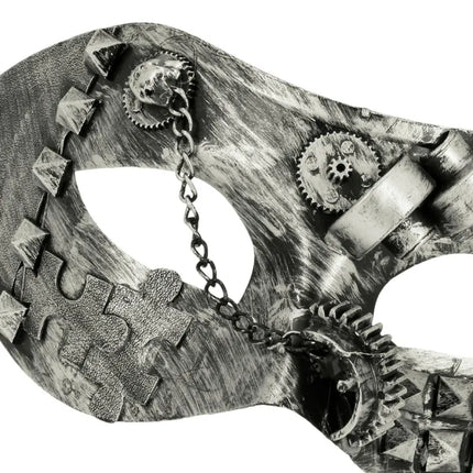 Feestbazaar Masker Steamgear Zilver