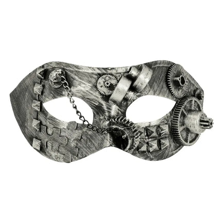 Feestbazaar Masker Steamgear Zilver