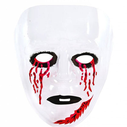 Feestbazaar Masker Transparant Bloedende Ogen