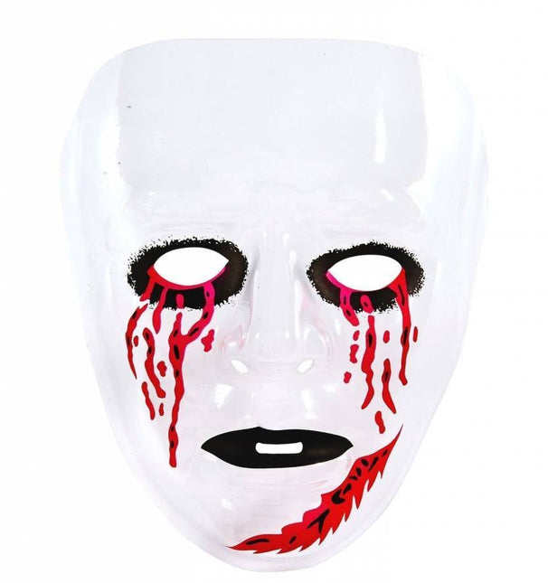 Feestbazaar Masker Transparant Bloedende Ogen