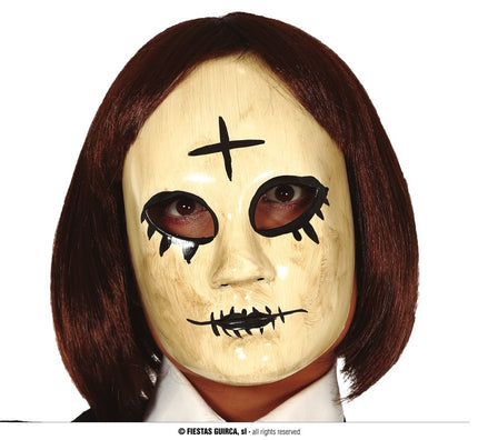 Feestbazaar Masker Vrouwen Skelet Kruis
