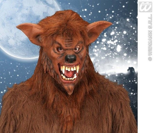 Feestbazaar Masker Weerwolf met Pluche haar