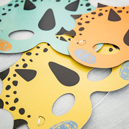 Feestbazaar Maskers Dino Roars (6st)