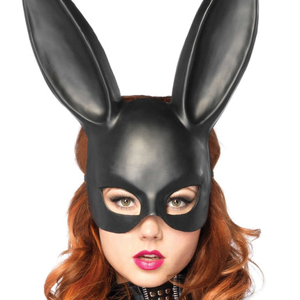 Feestbazaar Masquerade Zwart Masker Konijn