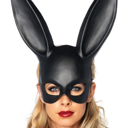 Feestbazaar Masquerade Zwart Masker Konijn