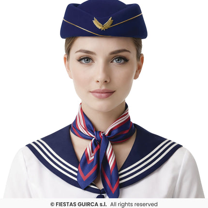 Feestbazaar Matrozen Set Sailor Chic Blauw-Rood