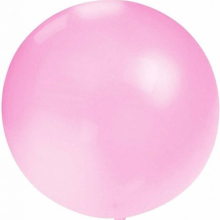Feestbazaar Mega Ballon baby roze 90cm