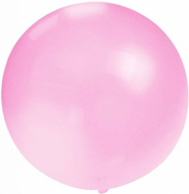 Feestbazaar Mega Ballon baby roze 90cm