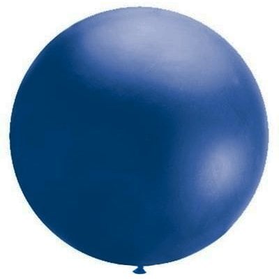 Feestbazaar Mega Ballon blauw 90 cm
