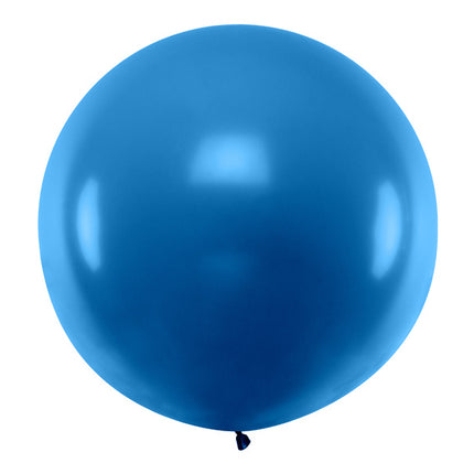 Feestbazaar Mega Ballon Marine Blauw 100cm