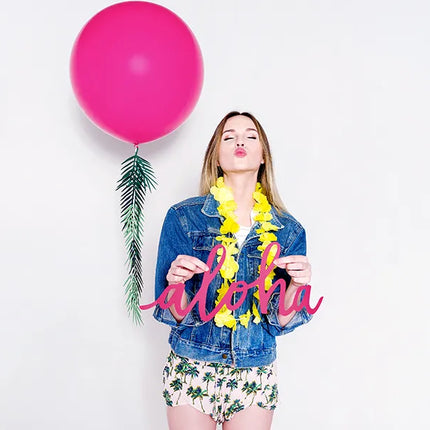 Feestbazaar Mega Ballon Pastel Fuchsia - 100cm