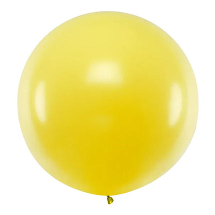 Feestbazaar Mega Ballon Pastel Geel - 100cm