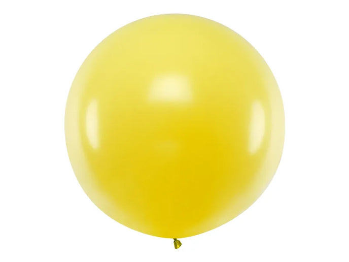Feestbazaar Mega Ballon Pastel Geel - 100cm