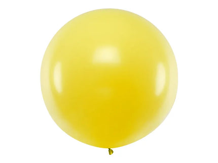 Feestbazaar Mega Ballon Pastel Geel - 100cm