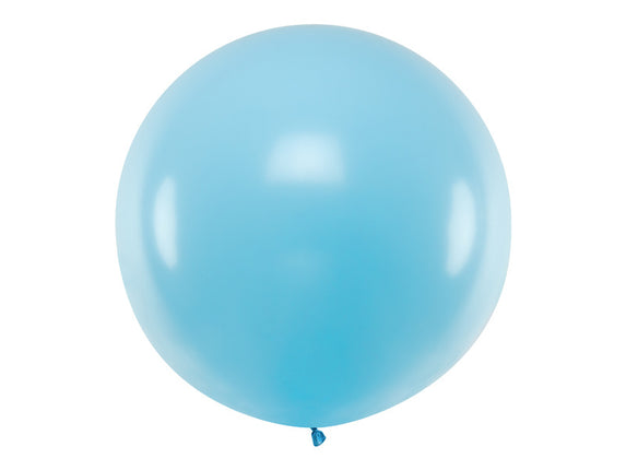 Feestbazaar Mega Ballon Pastel Lichtblauw - 1m