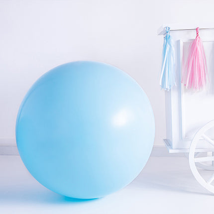 Feestbazaar Mega Ballon Pastel Lichtblauw - 1m