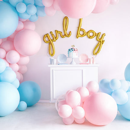 Feestbazaar Mega Ballon Pastel Lichtblauw - 1m