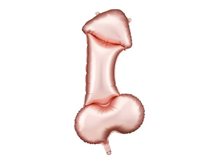 Feestbazaar Mega Folieballon Penis Rosegoud 56x112cm