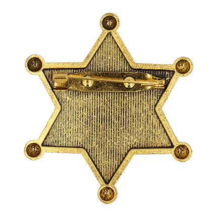 Feestbazaar Metalen Badge 'Sherrif' Goud