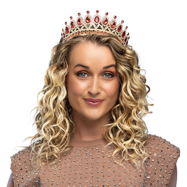 Feestbazaar Metalen Tiara Royal Christina