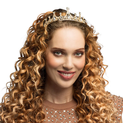 Feestbazaar Metalen tiara Royal Julia