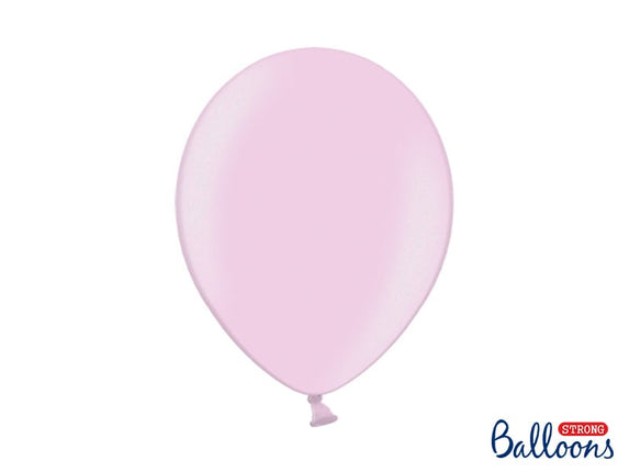 Feestbazaar Metallic Ballonnen Candy Pink - 50 Stuks