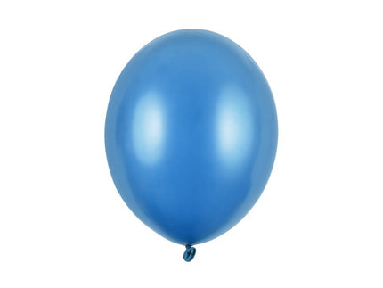 Feestbazaar Metallic Ballonnen Caribbean Blauw (50st)