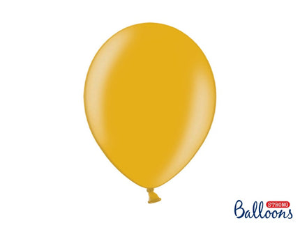 Feestbazaar Metallic Ballonnen Goud - 50 Stuks