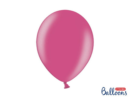 Feestbazaar Metallic Ballonnen Hot Pink (100st)