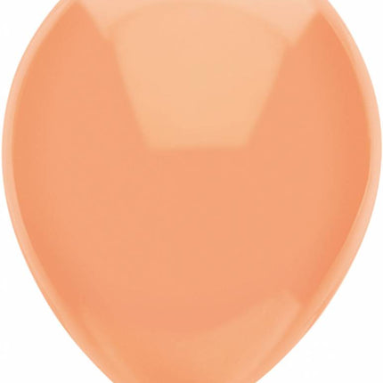 Feestbazaar Metallic Ballonnen Peach 30cm - 10 stuks