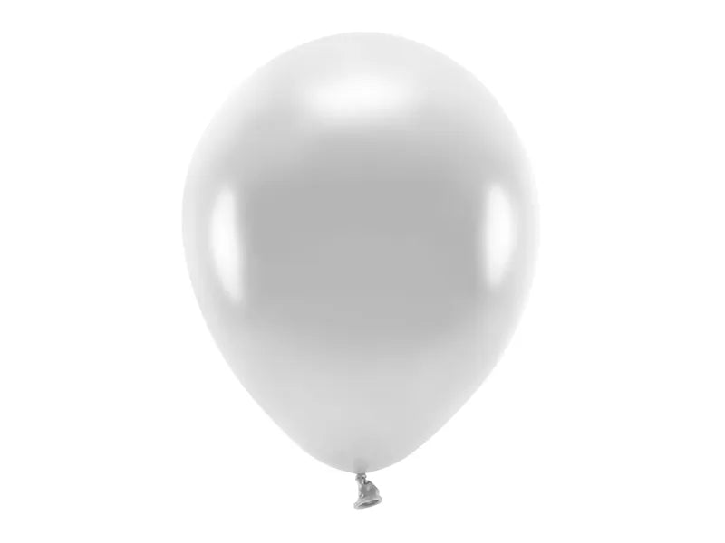 Feestbazaar Metallic ballonnen zilver 100 stuks