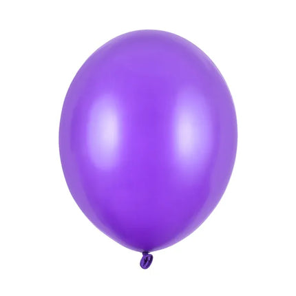 Feestbazaar Metallic Paarse ballonnen (50st)