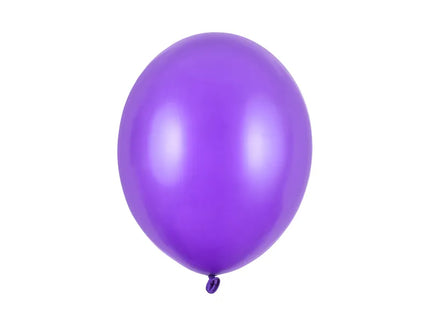 Feestbazaar Metallic Paarse ballonnen (50st)