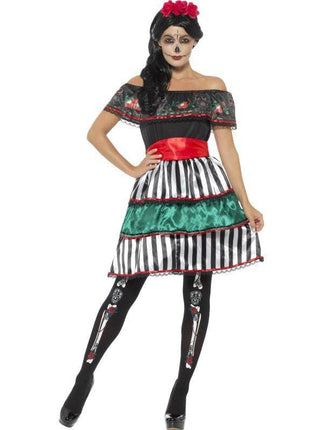 Feestbazaar Mexicaans Dag Van De Doden Kostuum vrouw