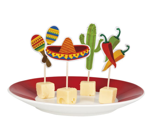 Feestbazaar Mexicaanse cocktailprikkers - 12 stuks