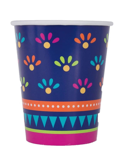 Feestbazaar Mexicaanse Party Bekers Boho Fiësta - 8 Stuks