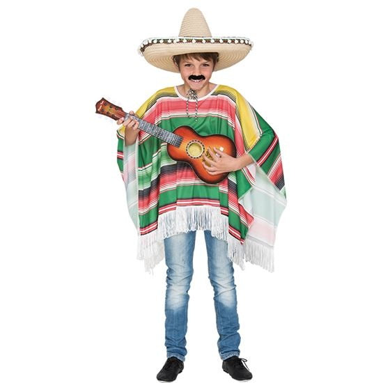 Feestbazaar Mexicaanse Poncho Juan Kind