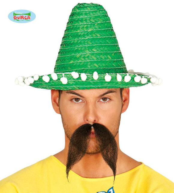 Feestbazaar Mexicaanse sombrero groen 33cm