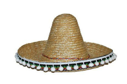 Feestbazaar Mexicaanse sombrero kind naturel