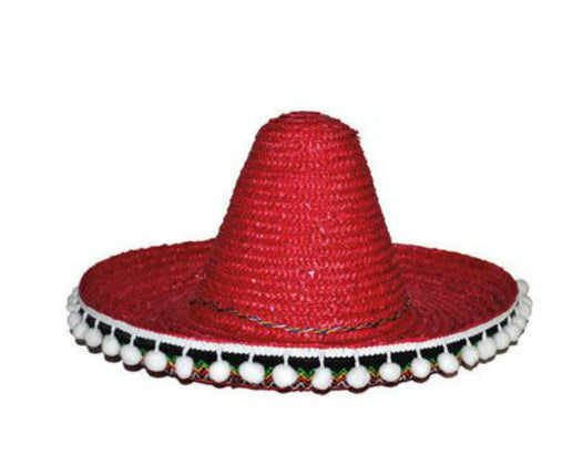 Feestbazaar Mexicaanse sombrero kind rood