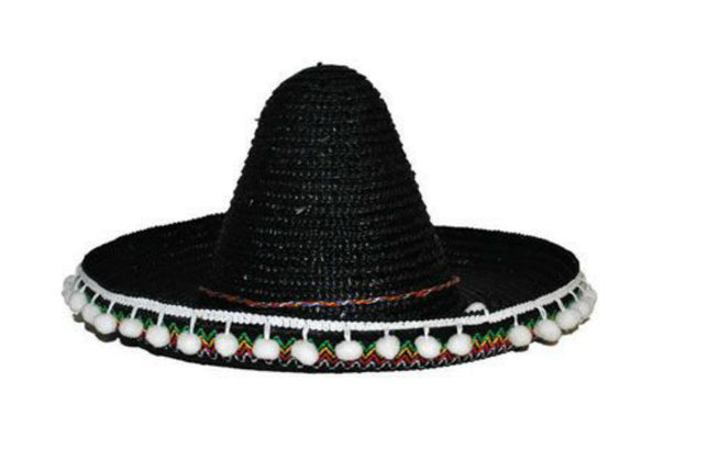 Feestbazaar Mexicaanse sombrero kind zwart