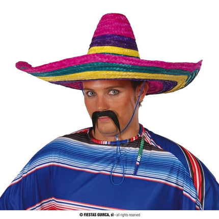 Feestbazaar Mexicaanse Sombrero Multikleur (50cm)
