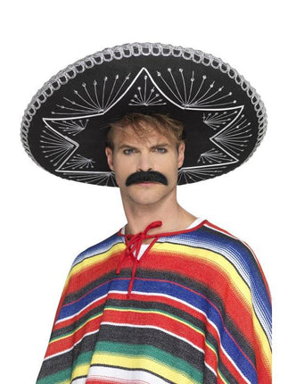 Feestbazaar Mexicaanse sombrero zwart