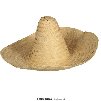 Feestbazaar Mexicaanse Strohoed Naturel Miguel (50cm)