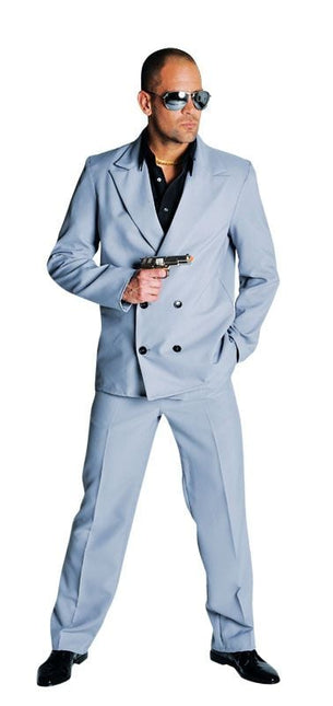 Feestbazaar Miami Vice pak grijs Elite